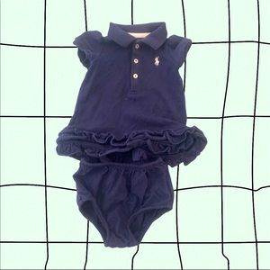 Ralph Lauren dress with bottom 3 months